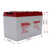 Batería AGM 12V 100Ah Tensite