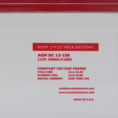 Batería AGM 12V 150Ah Tensite