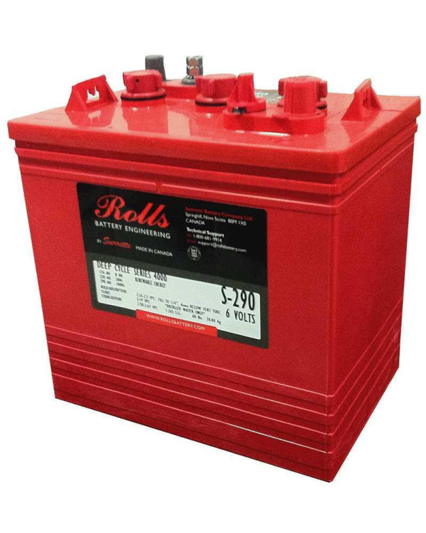 Batería ROLLS 6V S6 GC2-HC S290 294 AH C100 Batería ROLLS 6V S6 GC2-HC S290 294 AH C100