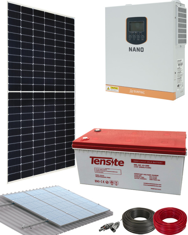 Kit Panel Solar 1000W 12V 2000Whdia con cargador Kit Panel Solar 1000W 12V 2000Whdia con cargador