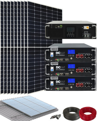 Kit Placas Solares para Instalación Solar Aislada 5500W 48V DC Solar