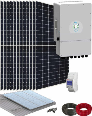 Kit para Instalar Placas Solares en Casa para Autoconsumo con Inversor Deye 8000W