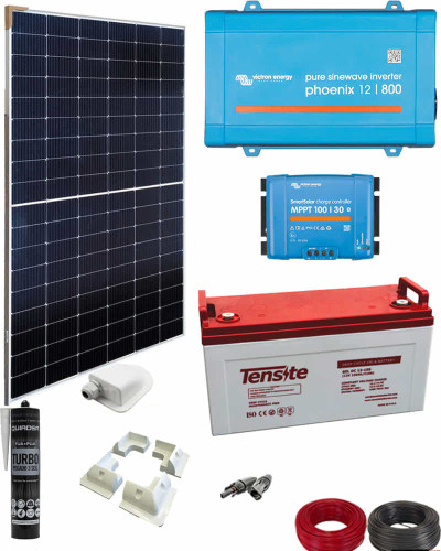 Kit Placa Solar Autocaravana Victron 800W 12V 2000Whdia