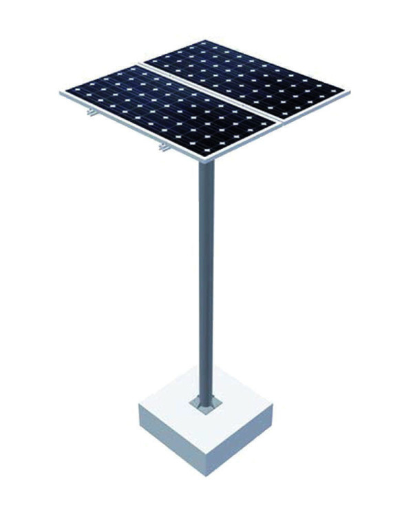 Estructura Panel Solar Poste 2 Paneles 18H2 Estructura Panel Solar Poste 2 Paneles 18H2
